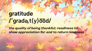 Definition of gratitude | Fahrenheit Advisors |October 2020