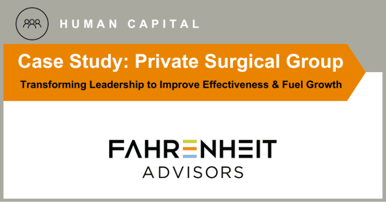 HOPCo Case Study | Human Capital | Fahrenheit Advisors