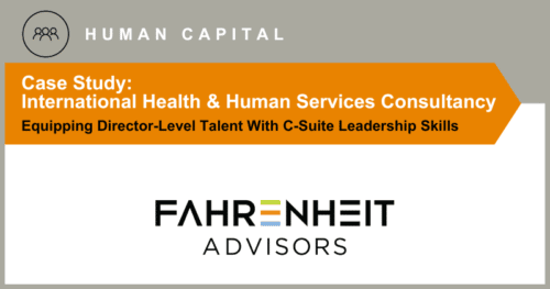 Coaching Case Study | Human Capital | Fahrenheit Advisors