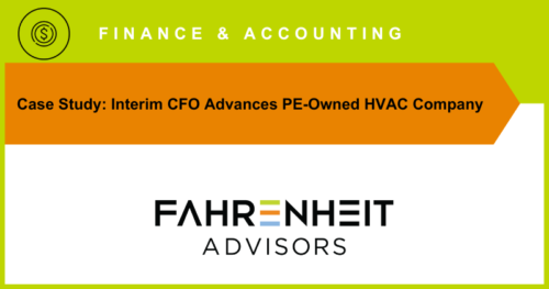 Case Study: Interim CFO Advances PE-Owned Regional HVAC Firm