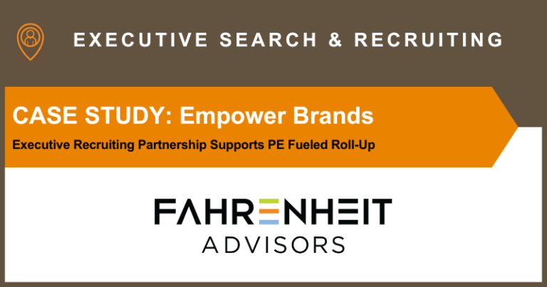 ES&R Empower | PE Case Study Banner | Fahrenheit Advisors