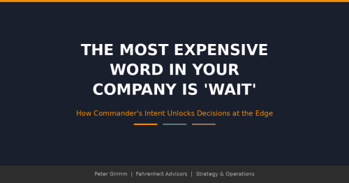 The Most Expensive Word in Your Company Is ‘Wait’
