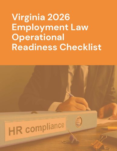 Virginia Employment Law Operational Readiness Checklist